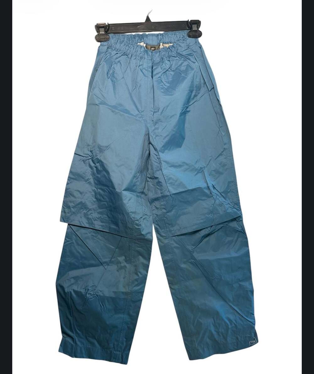 REI Co-op Kids 100% Nylon Blue Elastic Waist Pants Size L (12/14)